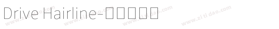 Drive Hairline字体转换